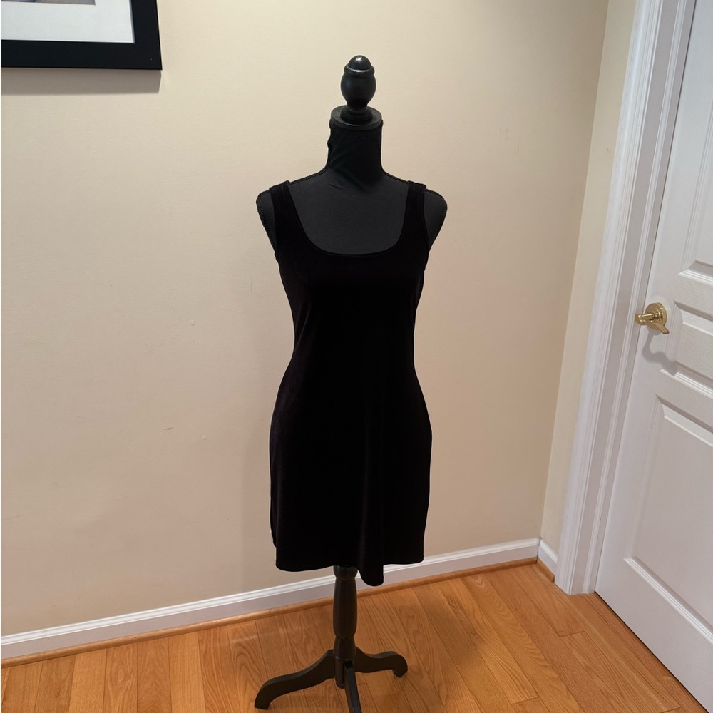 Jump Black Velvet Mini Dress